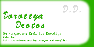 dorottya drotos business card